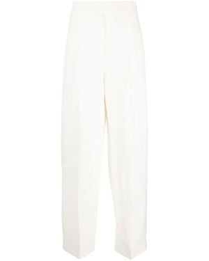 Fendi Straight-Leg High-Waisted Trousers - White