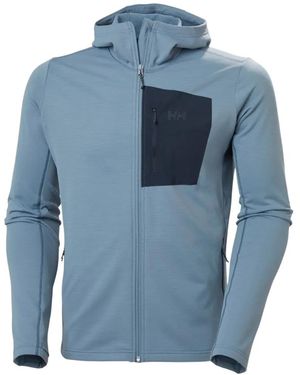 Helly Hansen Logo-Detail Zip-Up Hoodie - Blue