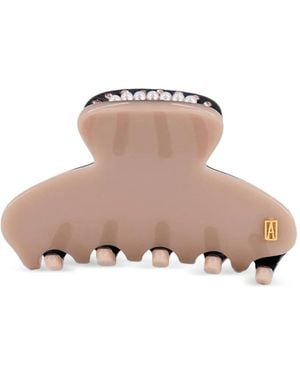 Alexandre De Paris Crystal-Embellished Hair Clip - Pink