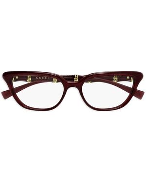 Gucci Cat-Eye-Brille - Rot