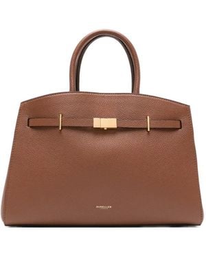 DeMellier Midi Hudson Buckled Tote Bag - Brown