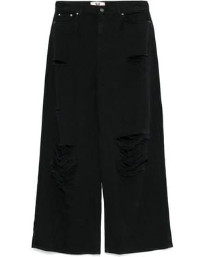 Aniye By Gerafelde Jeans - Zwart