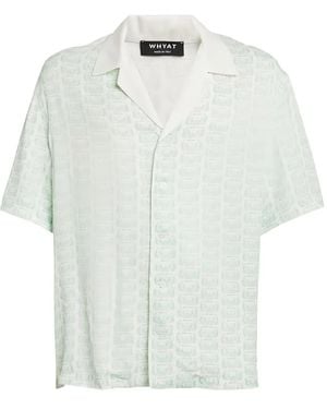 WHYAT Capri-Pattern Short-Sleeve Shirt - White