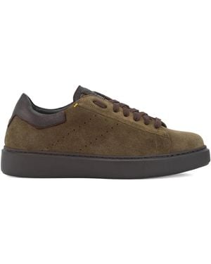 Calce Suede Leather Trainers - Brown