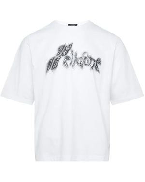 we11done Crystal-Embellished Logo T-Shirt - White