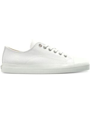 Moschino Logo-Patch Trainers - White