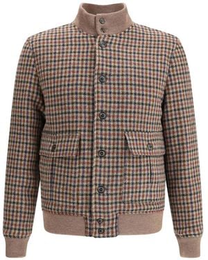 Valstar Check Padded Ino Jacket - Brown