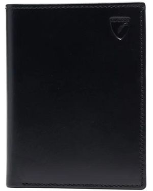 Aspinal of London Bi-Fold Leather Wallet - Black