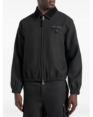 Manière De Voir Veste Kilian À Col Nervuré Signature - Black