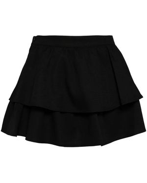 B+ AB Layered Skirt - Black