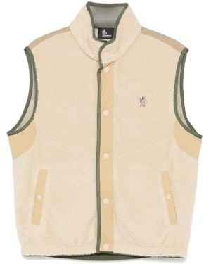 Moncler Shearling Waistcoat - Natural