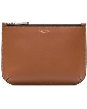 Aspinal of London Kleine Ella Clutch - Braun