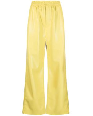 Nanushka Lorca Faux-Leather Trousers - Yellow