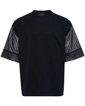 Simone Rocha T-Shirt À Rayures - Noir