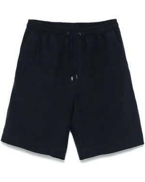 Giorgio Armani Linen Bermuda Shorts - Blue