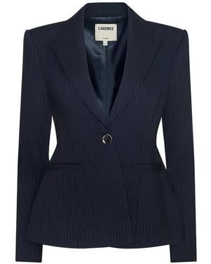 L'Agence Blazer Gessato Therese - Blu