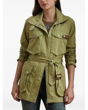 Ralph Lauren Belted Multi-Pocket Jacket - Green