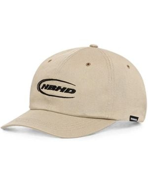 Neighborhood Logo-Embroidered Baseball Cap - Natural
