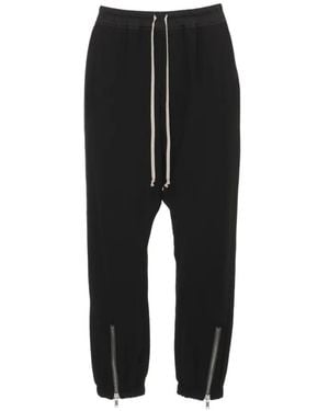 Rick Owens Pantalon De Jogging À Lien De Resserrage - Black
