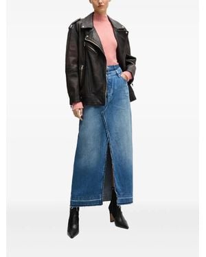 BOSS Maxirock Aus Denim - Blau