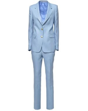 Tagliatore Anzug aus Leinen - Blau