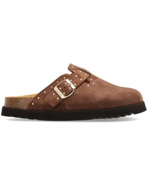 Scholl Mules Beatriz Clog Cloutées - Brown