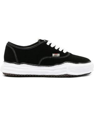 Maison Mihara Yasuhiro Logo-Patch Low-Top Trainers - Black