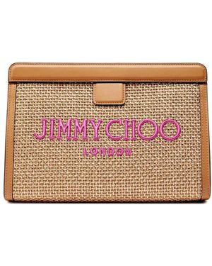 Jimmy Choo Avenue Logo Pouch - Pink
