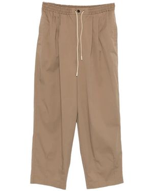 PT Torino Pleated Trousers - Natural