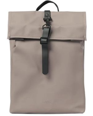 Rains Mini Rolltop Foldover Buckle-Fastening Backpack - Grey