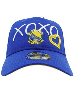 KTZ 9Twenty Golden State Warriors Heart "Xoxo" Baseball Cap - Blue