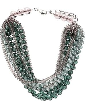 Emporio Armani Multi-Strand Beaded Necklace - Blue