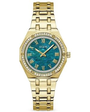 Guess Crystal-Embellished 36Mm Watch - Metallic