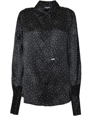 DSquared² Star-Print Shirt - Black