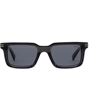 ZEGNA Sonnenbrille mit eckigem Gestell - Schwarz
