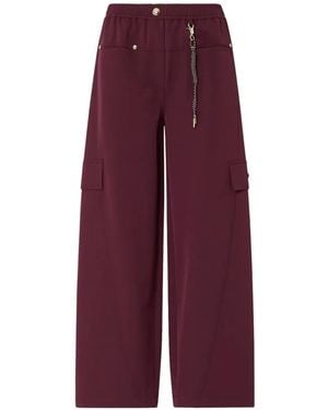 Liu Jo Pantalones De Chándal Con Cinturilla Elástica - Morado