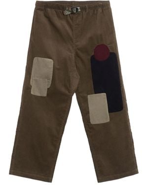 Brain Dead Katoenen Broek Met Patch - Grijs