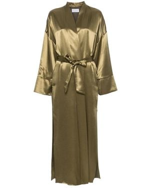 THE NINA STUDIO Manteau En Satin - Vert