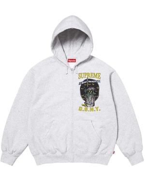 Supreme Sudadera Con Capucha Y Estampado Gráfico - Blanco