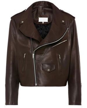Maison Margiela Leather Jacket - Brown