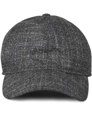 Borsalino Textured Baseball Cap - Grey