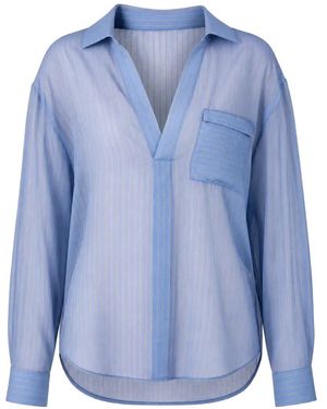 Kocca Idrotea Striped Long-Sleeve Blouse - Blue