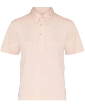 Maison Margiela Pantalones Plisados - Rosa
