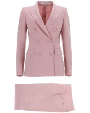 Tagliatore Double-Breasted Evening Suit - Pink