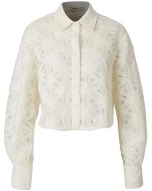 Jonathan Simkhai Shirt Met Bloemenprint En Knopen - Wit