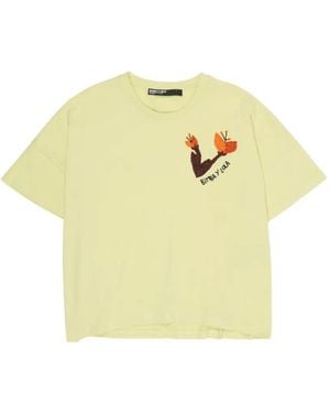 Bimba Y Lola Graphic-Print Crew-Neck T-Shirt - Yellow