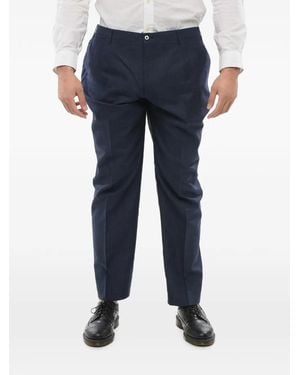 Corneliani Unlined Belt-Loop Pants - Blue