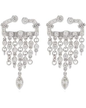 Yvonne Léon ダイヤモンド ピアス 18kホワイトゴールド