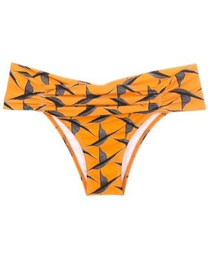 Lygia & Nanny Slip Bikini Jasper Drappeggiato - Arancione