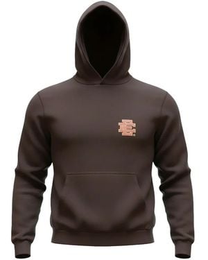 Eric Emanuel Ee Logo-Print Hoodie - Brown